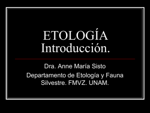 introducción a la etología