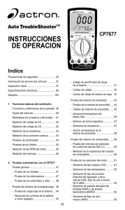 instrucciones de operacion