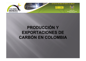 producción y exportaciones de carbón en colombia
