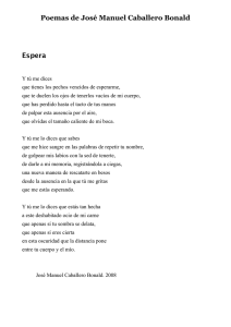 Poemas de José Manuel Caballero Bonald