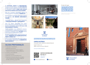 Grado en Estudios Ingleses de la Universidad de Alcalá (Madrid)
