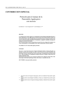 Protocolo para el manejo de la Pancreatitis Aguda grave con