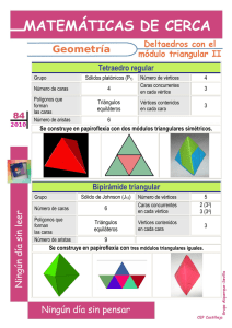 Tetraedro regular Bipirámide triangular