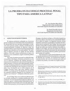 la prueba en elcodigo procesal penal tipo para america latina