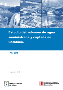 Estudio del volumen de agua suministrada y captada en Cataluña.