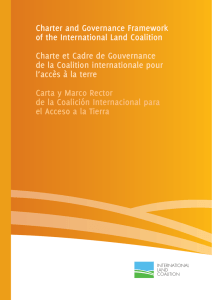 Charter and Governance Framework