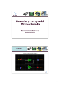 Memorias y concepto del Microcontrolador