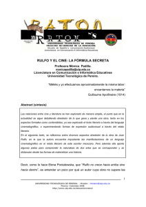 rulfo y el cine: la fórmula secreta - Universidad Tecnológica de Pereira