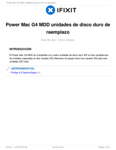 Power Mac G4 MDD unidades de disco duro de reemplazo