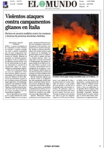 Violentos ataques contra campamentos gitanos en Italia