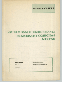 mixtas «suelo sano hombre sano» si embras y cosech as