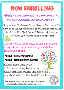 Early development is fundamental to the growth of your child.