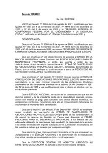 Decreto 199/2002 - Tesorería General de la Nación