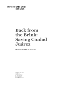 Back from the Brink: Saving Ciudad Juárez