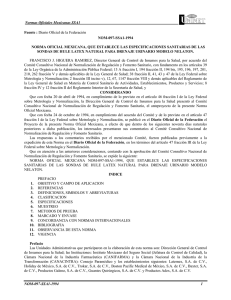 Normas Oficiales Mexicanas SSA1 NOM-097-SSA1