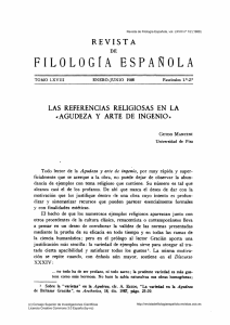 Agudeza y arte de ingenio - Revista de Filología Española