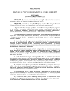 Reglamento de la Ley de Protección Civil para el Estado de Sonora