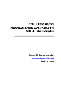 Parte II: Shell-scripts - Universidad de Sevilla