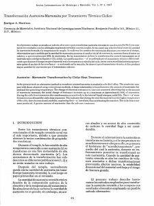 Transformación Austeníta-Martensíta por Tratamiento Térmico Cíclico