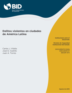 Delitos violentos en ciudades de América Latina - Inter