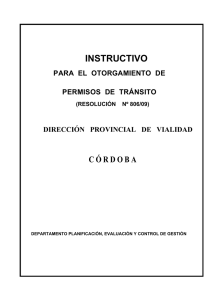 Instructivo Sobre Permisos - Gobierno de la Provincia de Córdoba