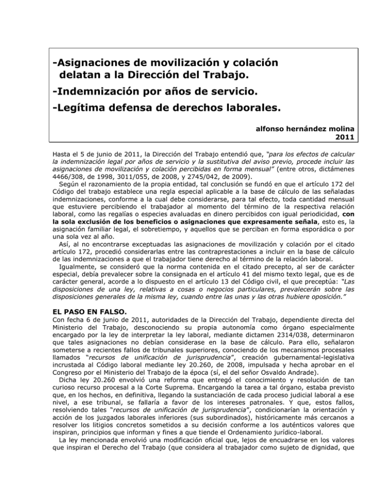 Asignaciones Movilizaci n Y Colaci n