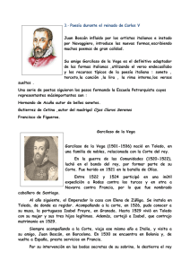 Poesía durante el reinado de Carlos V Juan Boscán influido por los
