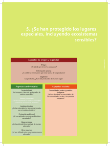 5. ¿Se han protegido los lugares especiales, incluyendo