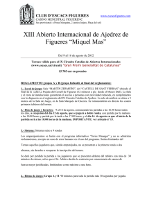 XIII Abierto Internacional de Ajedrez de Figueres “Miquel Mas”