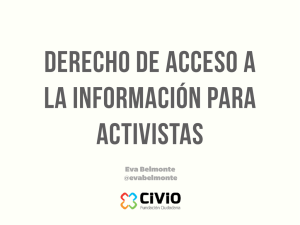 Acceso a la información para activistas