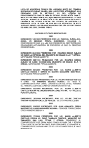 lista de acuerdos civiles del juzgado mixto de primera instancia de