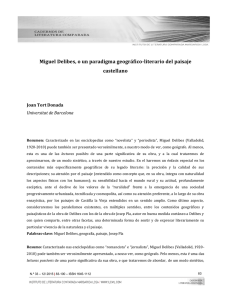 Miguel Delibes, o un paradigma geográfico