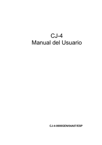 CJ-4 Manual del Usuario