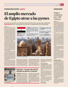 El amplio mercado de Egipto atrae a las pymes
