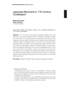 Japanese Merchants in 17th Century Guadalajara