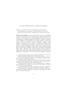 27) Caso Carpio Nicolle y otros. Guatemala