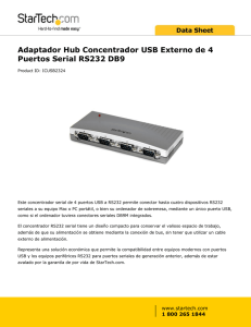 Adaptador Hub Concentrador USB Externo de 4