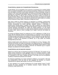 Chihuahua hacia la competitividad Ciudad Delicias, ejemplo de la