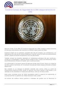Condena Consejo de Seguridad de la ONU ataque terrorista en Libia