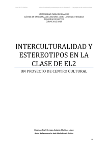 INTERCULTURALIDAD Y ESTEREOTIPOS EN LA CLASE DE EL2