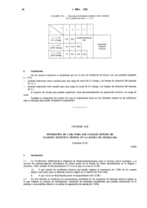 Separación de 3 kHz para los canales dúplex de llamada