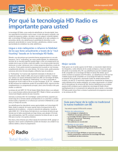 Por qué la tecnología HD Radio es importante para usted