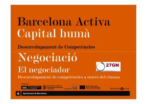 El negociador - Barcelona Activa