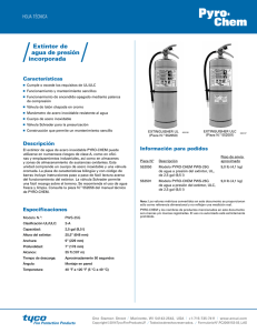 Extintor de agua de presión incorporada - Pyro-Chem