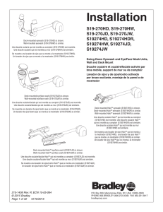 Installation - Bradley Corporation