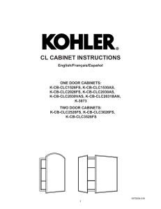 cl cabinet instructions