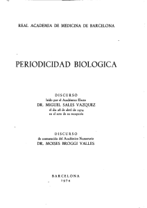 PERIODICIDAD BIOLOGICA