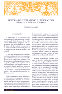 historia del federalismo en europa y sus
