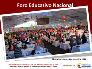 Foro Educativo Nacional 2016 - Gobernación del Valle del Cauca