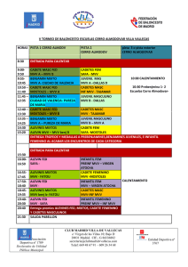 V TORNEO DE BALONCESTO ESCUELAS CERRO ALMODOVAR